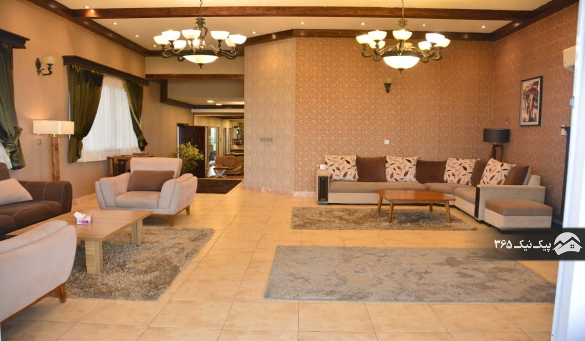 هال عمارت استخردار با ساحل اختصاصی