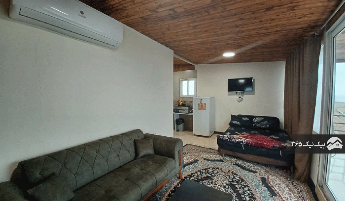 پذیرایی یک خوابه رو به دریا پاپلی بابلسر